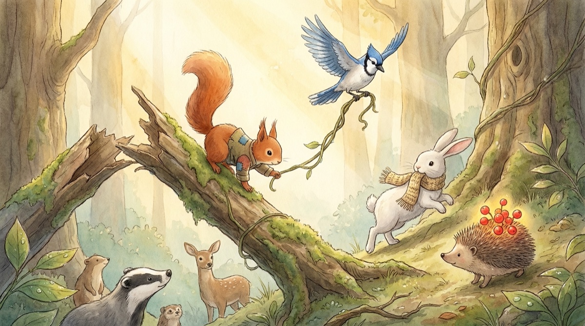 朋友们齐心协力来救松松