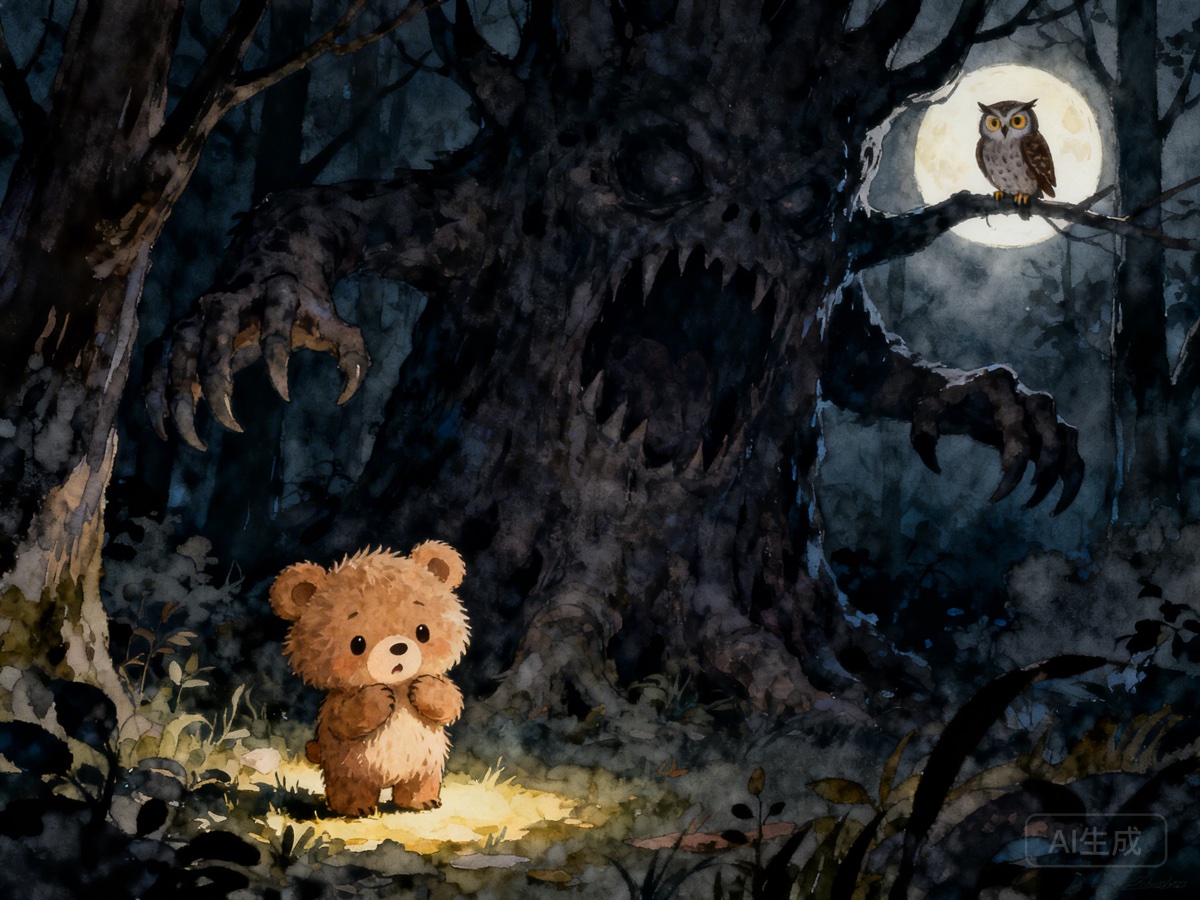 小熊在黑森林里