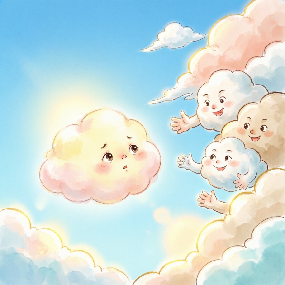 朵朵犹豫要不要加入大家