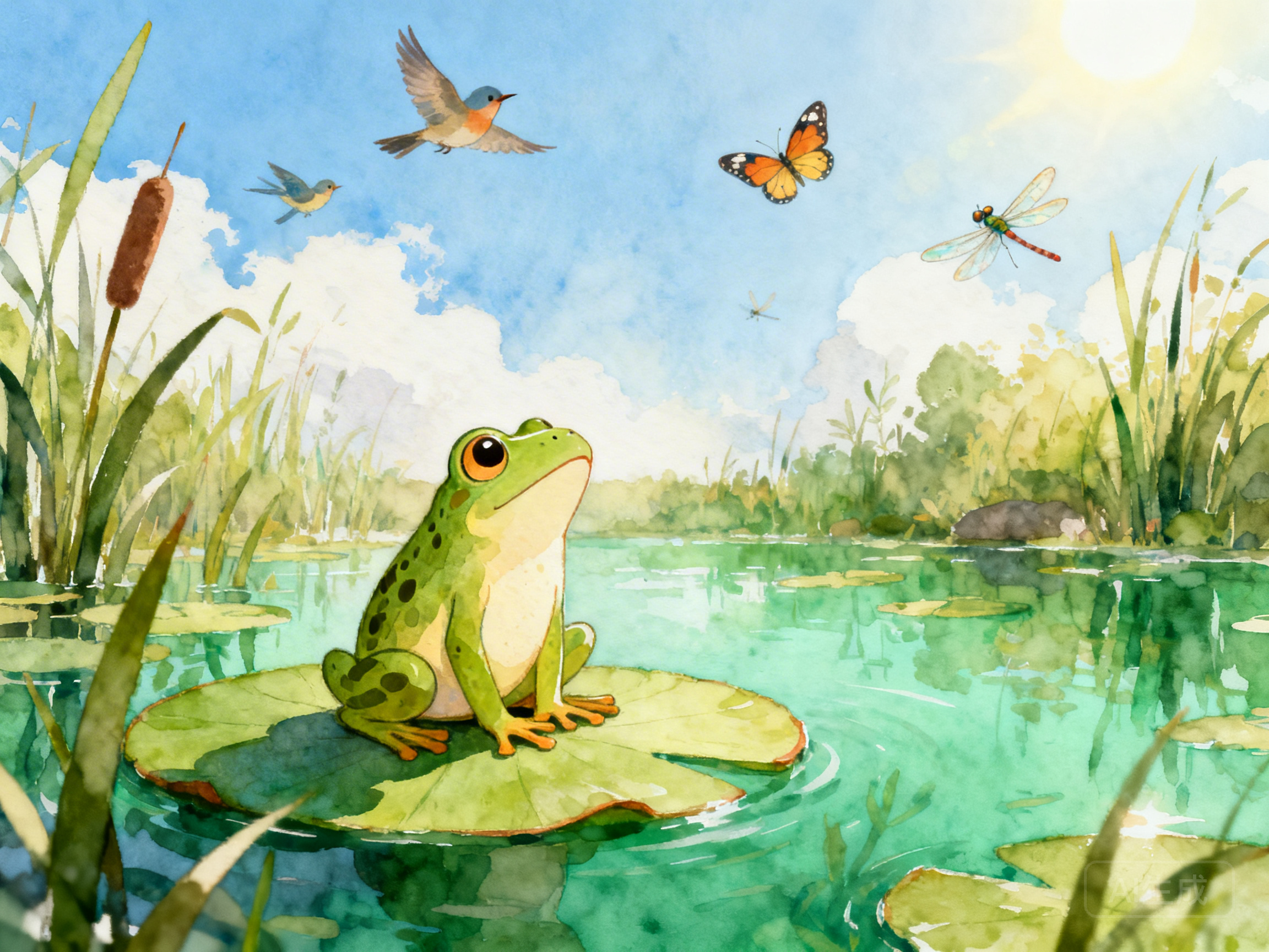 小青蛙仰望天空